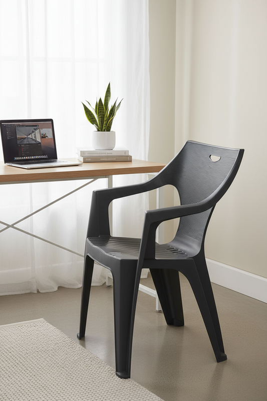 Premium Plastic Duke Armchair Cool Grey - UAE Wide Delivery | Dubai Abu Dhabi Sharjah