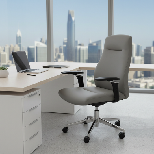 Premium Office Chair Grey | Ergonomic Desk Chair UAE | IH A015 GRY