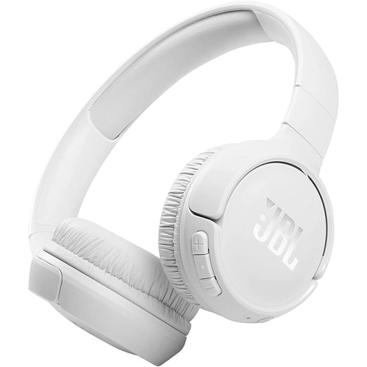 JBL TUNE T510BT Wireless On-Ear Headphones UAE – 35 Hours Battery, Deep Bass, White