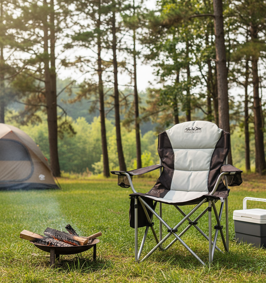 Premium Camping Chair UAE - Heavy Duty Folding Chair with Cooler Bag | Dubai Abu Dhabi Sharjah