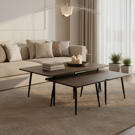 Coffee Table Set (1+2) IH 42 | 120x60x45 & 60x60x45 cm