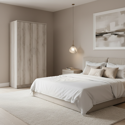 Two Door Wardrobe IH 922 | Premium Wooden Wardrobe UAE