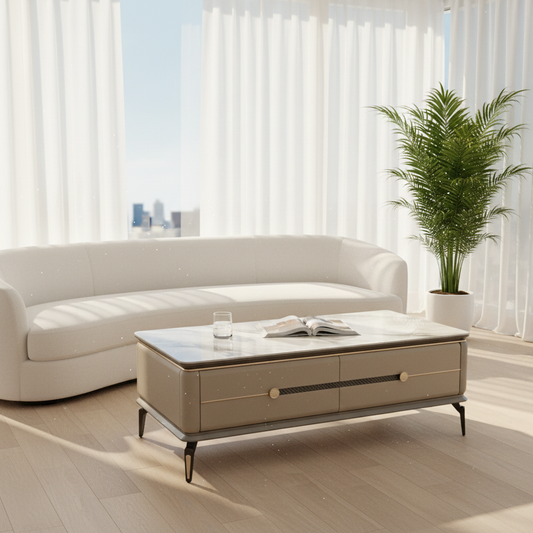 Ceramic Top High Gloss Center Table | IH CT B2-13 | INFINI HOMES UAE