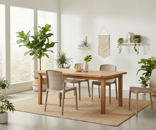 Premium Cedarattan Armless Chairs Set of 4 - UAE Wide Delivery | Dubai Abu Dhabi Sharjah