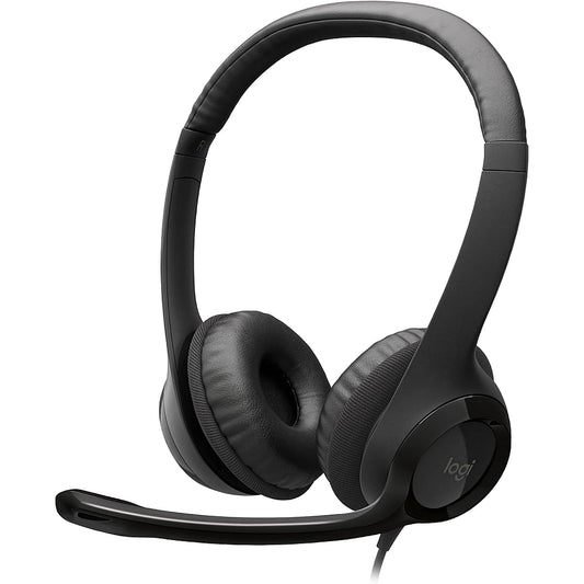 Logitech H390 USB Wired Headset with Noise-Cancelling Mic | UAE Delivery
