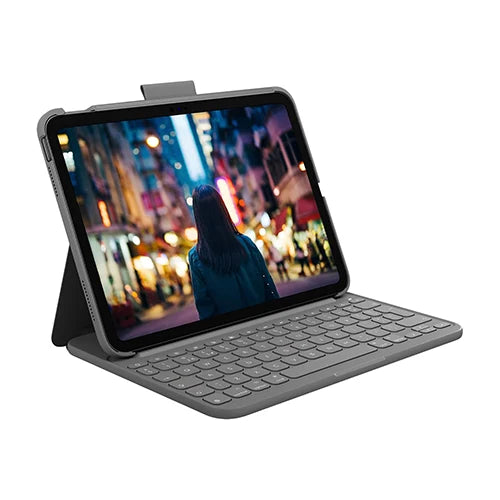 Logitech iPad 10th Generation Keyboard Case Graphite UAE | Slim Folio Wireless Keyboard