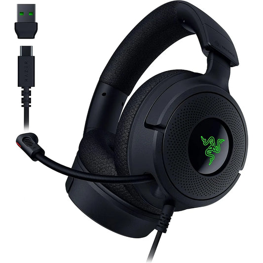 Razer Kraken V4 X Wired Gaming Headset – Black | Cardioid Mic, Chroma RGB | UAE