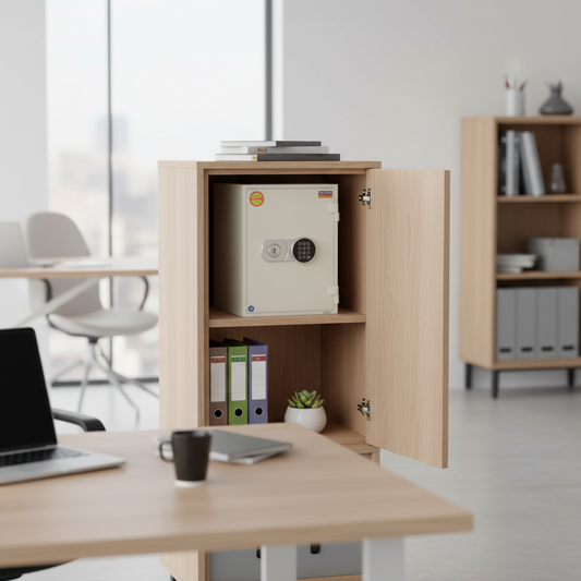 Fire Resistant Safe UAE | Valberg FRS-49 EL Digital Safe Dubai | 29L Fireproof Home & Office Safe