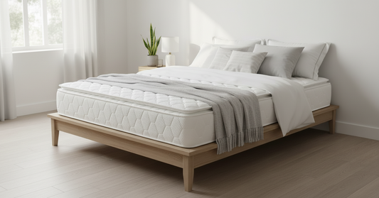 INFINI HOMES Premium Visco Memory Foam Mattress with Pillowtop - Super King 200x200x30cm