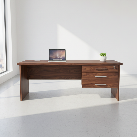 Office Desk Walnut IH 120 WLT | Premium Workspace Furniture UAE