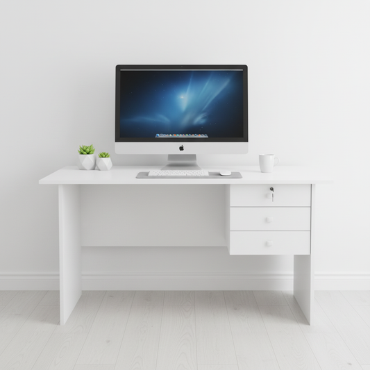 Office Desk White 117x57x72 cm | Premium Workspace Furniture UAE
