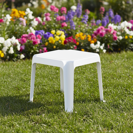 Premium Plastic Regina Low Square Table - UAE Wide Delivery | Dubai Abu Dhabi Sharjah