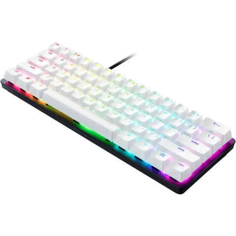 Razer Huntsman Mini Special Edition 60% Optical Gaming Keyboard Mercury White - UAE Stock | Dubai, Abu Dhabi & All Emirates Delivery