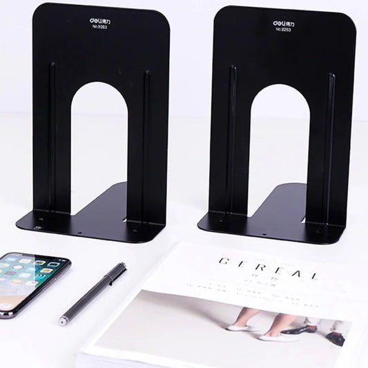 Deli 9263 Metal Book Ends UAE - Premium 9 Inch Bookends Dubai Abu Dhabi Sharjah