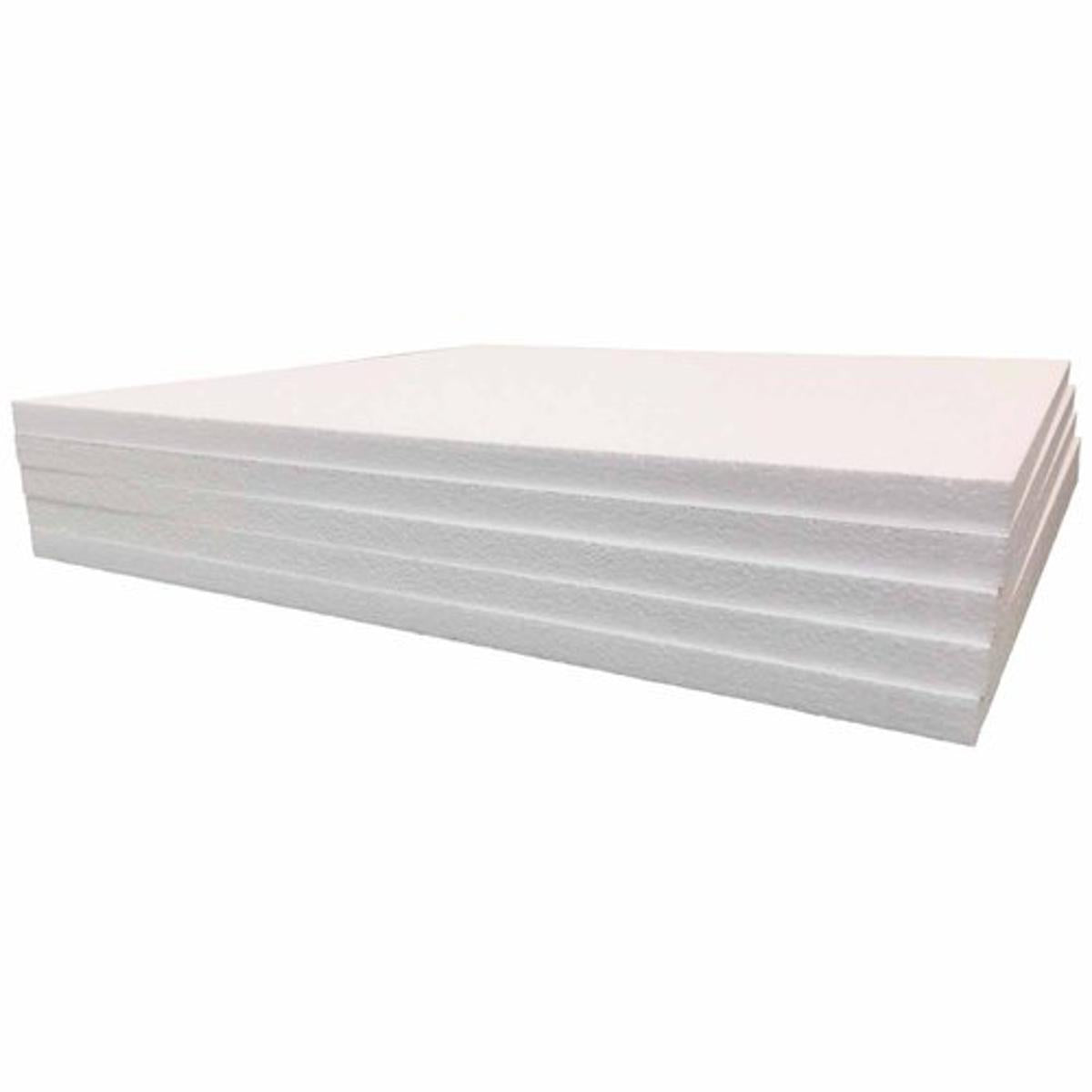 Infini Homes 5 PCS Thermocol Sheets – Lightweight Polystyrene for Insulation, Packaging & Craft Projects