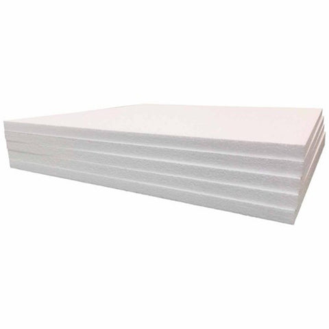 Infini Homes 5 PCS Thermocol Sheets – Lightweight Polystyrene for Insulation, Packaging & Craft Projects