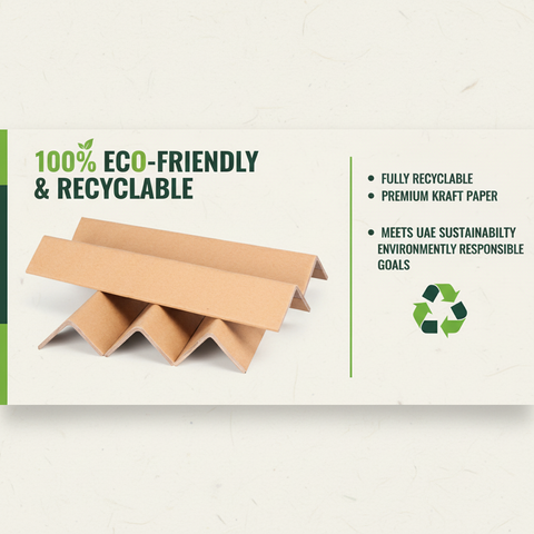 Heavy Duty Cardboard Corner Protectors for Pallet Shipping UAE | Edge Guards