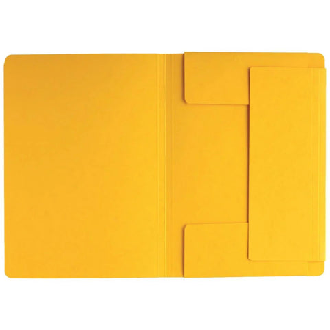 Premium Manila Folder A4 with Elastic Fastener - Yellow | Office Supplies UAE