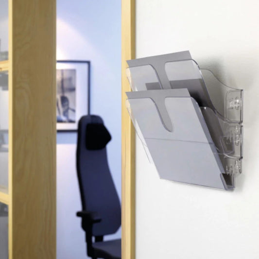 Durable FLEXIPLUS 2 A4 Landscape Wall Mounted Brochure Holder - UAE Wide Delivery | Dubai Abu Dhabi Sharjah
