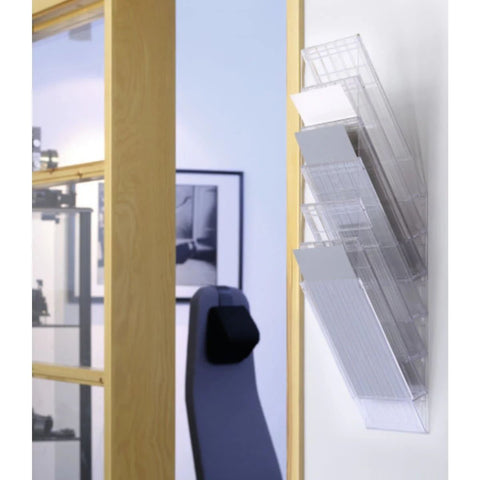 Durable FLEXIBOX 6 A4 Wall Mounted Brochure Holder - Premium Office Display Solution UAE