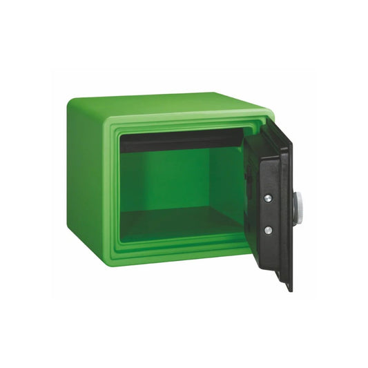 خزنة إيجل مقاومة للحريق YESM-020K خضراء مع قفل رقمي ومفتاح - منظر خارجي | Eagle YESM-020K Fire-Resistant Safe Green Digital Key Lock Exterior View UAE