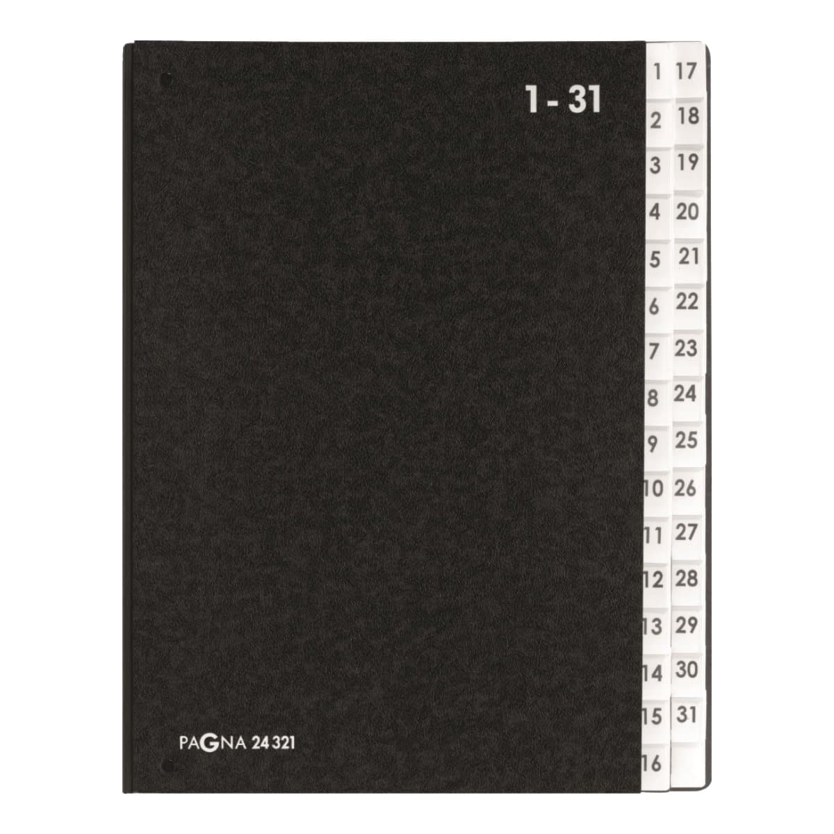 Pagna Filing Book with Tabs 1-31 Black - Premium Office Organizer UAE | Dubai Abu Dhabi Sharjah