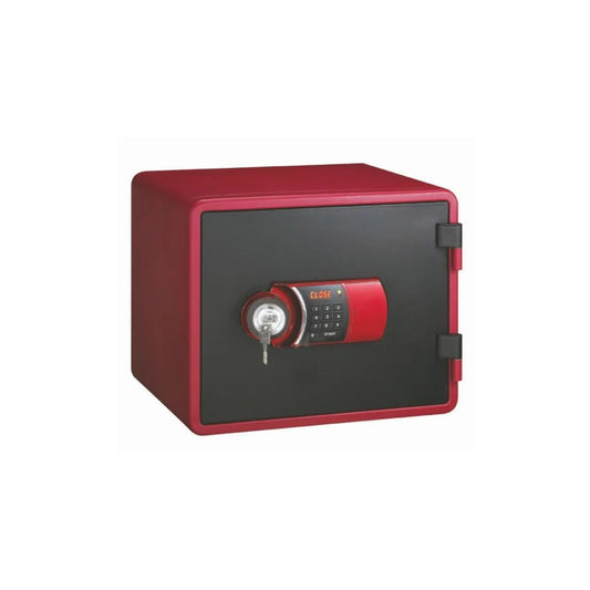 Eagle YESM-020K Fire-Resistant Safe – Red, Digital + Key Lock System