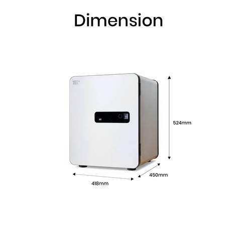 METACEL Fire Resistant Safe MC-040PR Dubai UAE - Digital Lock Fingerprint Sensor - Home & Office Security