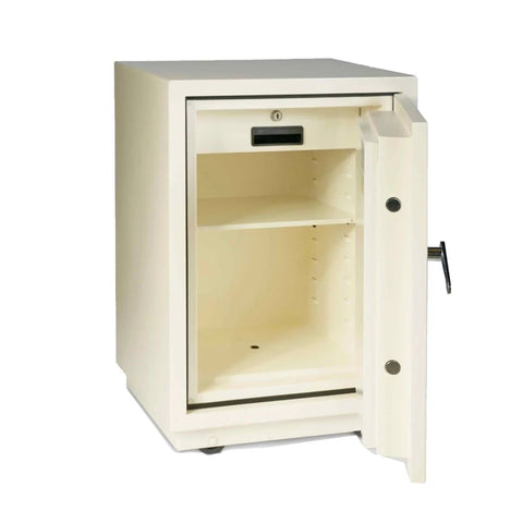 Valberg FRS-66 KL Fire-Resistant Safe – White, Dual Key Lock System