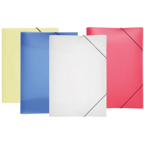 Pagna A3 Folder with Elastic Fastener PP White - Premium Office Organizer UAE