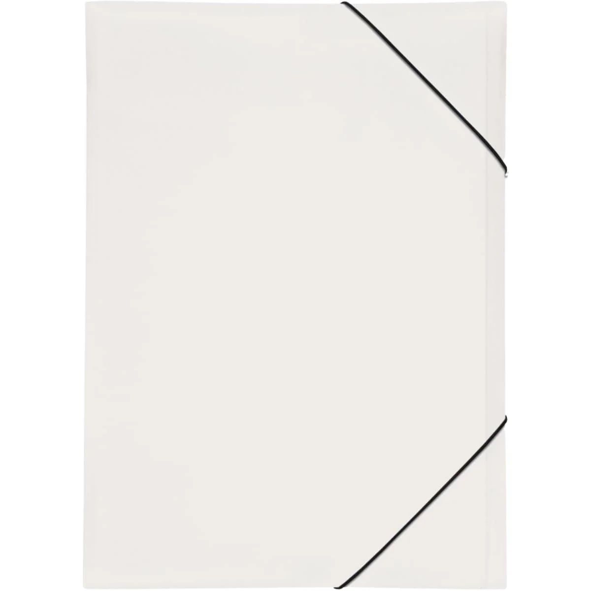 Pagna A3 Folder with Elastic Fastener PP White - Premium Office Organizer UAE