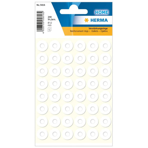 Herma Self Adhesive Reinforcement Rings 12mm - UAE Wide Delivery | Office Supplies Dubai Abu Dhabi