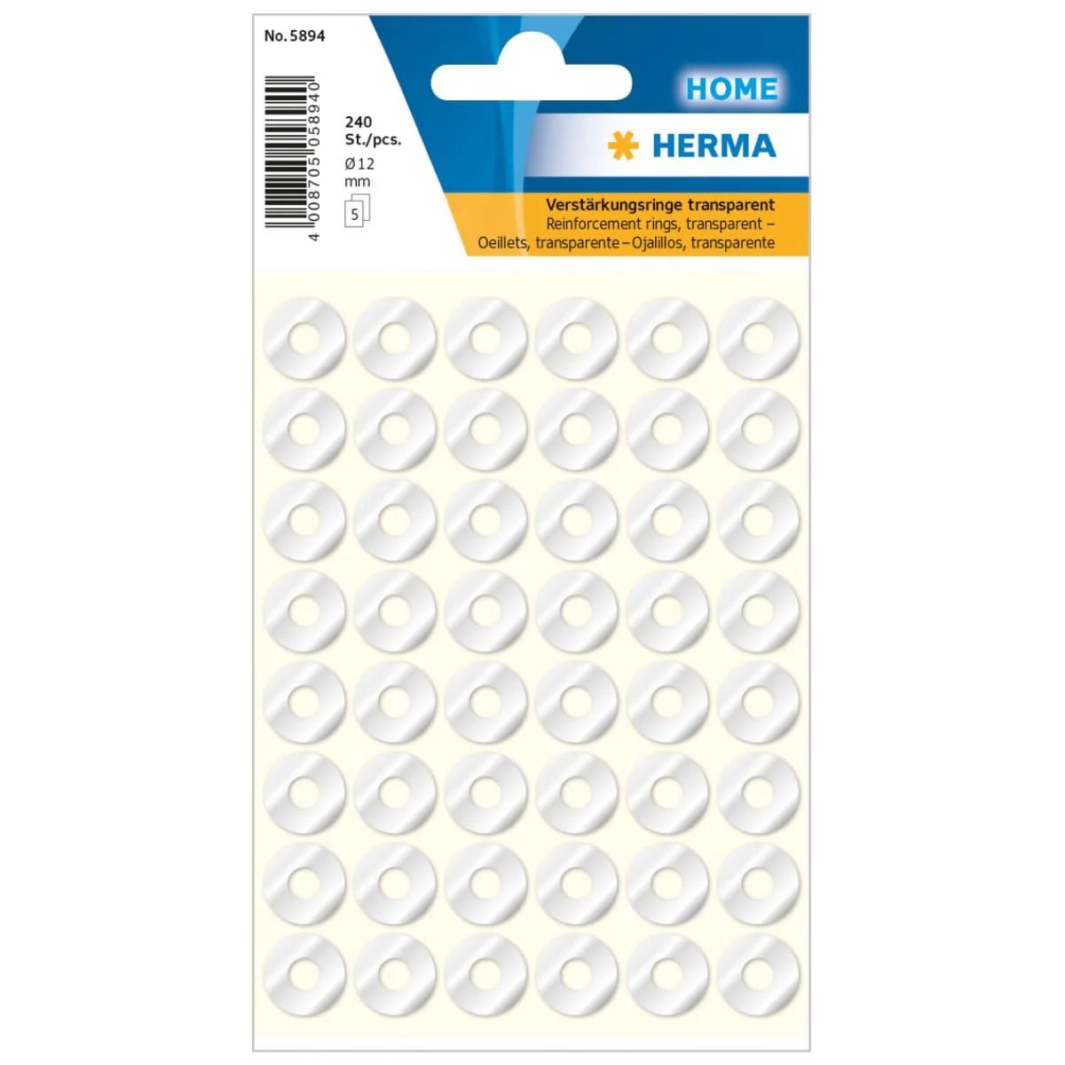 Herma Self Adhesive Reinforcement Rings 12mm - UAE Wide Delivery | Office Supplies Dubai