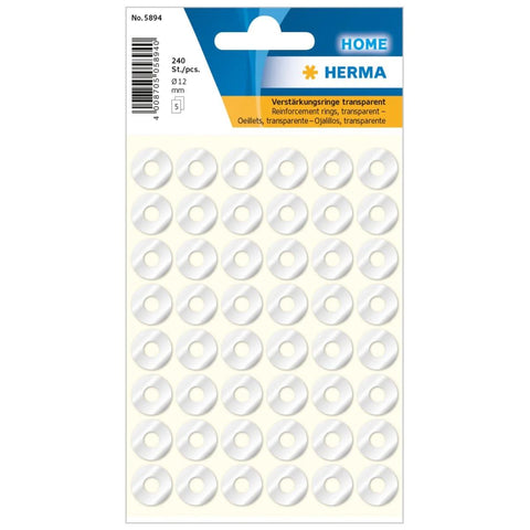 Herma Self Adhesive Reinforcement Rings 12mm - UAE Wide Delivery | Office Supplies Dubai
