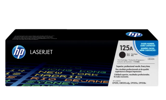 HP 125A Black Toner Cartridge CB540A - UAE Delivery | Dubai Abu Dhabi Sharjah