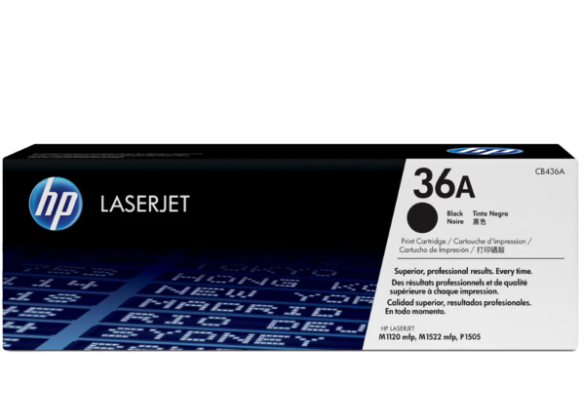 HP 36A Black Toner Cartridge CB436A - UAE Wide Delivery | Dubai Abu Dhabi Sharjah