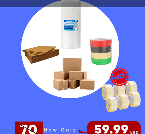 Infini Homes Ultimate Packaging Bundle – Complete Packing Tape & Supply Kit for Shipping, Storage & Moving