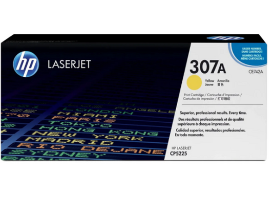 HP 307A Yellow Toner Cartridge CE742A - UAE Wide Delivery | Dubai Abu Dhabi Sharjah