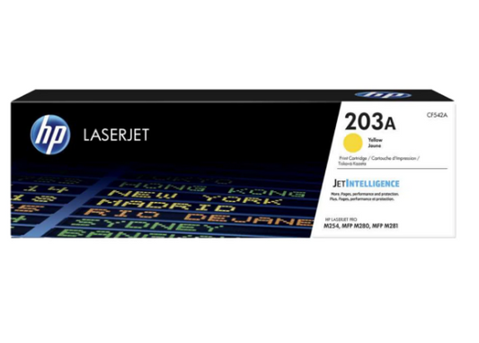 HP 203A Yellow Toner Cartridge CF542A - UAE Wide Delivery | Dubai Abu Dhabi Sharjah