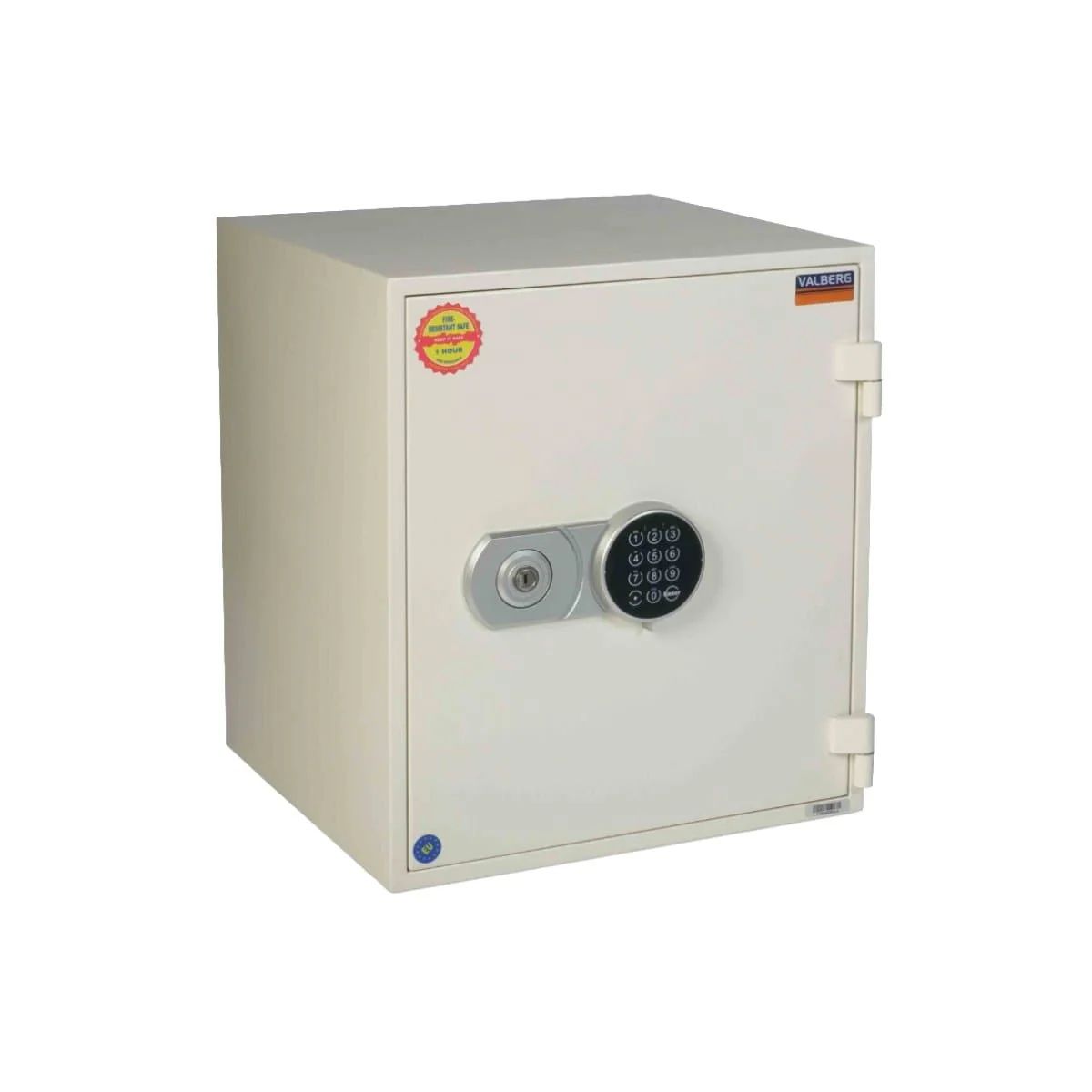 Valberg FRS-51 EL Fire-Resistant Safe – White, Digital + Key Lock System