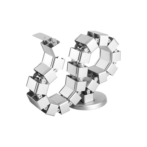 NES VERTEBRA Square Wire Management System 75x780mm Silver - UAE Wide Delivery | Dubai Abu Dhabi Sharjah