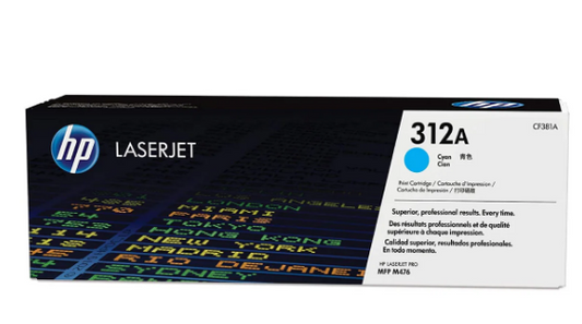 HP 312A Cyan Toner Cartridge CF381A - UAE Delivery to Dubai, Abu Dhabi & All Emirates