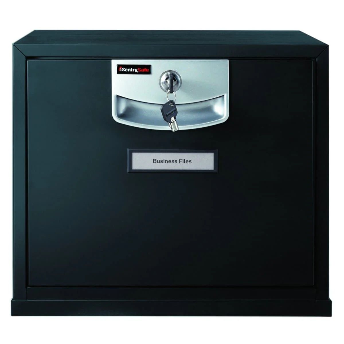 Sentry U2101 Fire-Resistant Stackable Filing Cabinet – Black, Key Lock