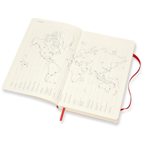 MOLESKINE 2025 Daily Diary Planner A5 UAE | Dubai Abu Dhabi Sharjah Delivery | Scarlet Red Softcover