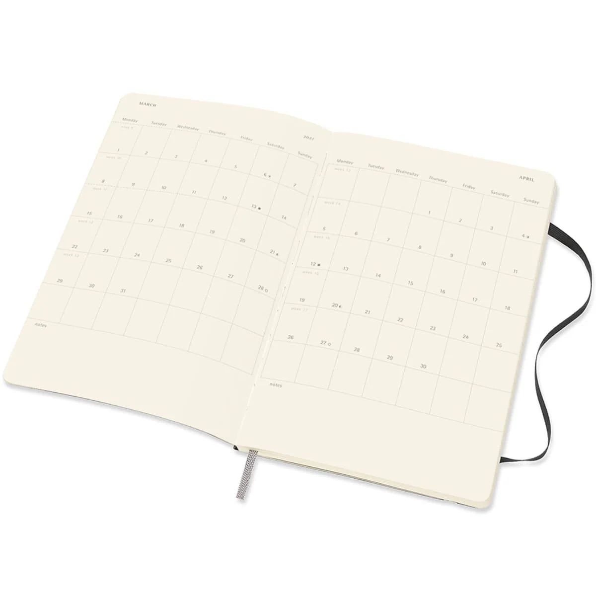 MOLESKINE 2025 Weekly Planner Dubai Abu Dhabi UAE - A5 Softcover Black Diary Notebook