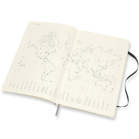MOLESKINE 2025 Weekly Planner Dubai Abu Dhabi UAE - A5 Softcover Black Diary Notebook