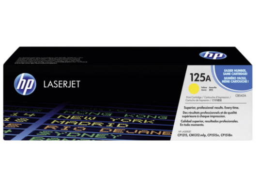 HP 125A Yellow Toner Cartridge CB542A - UAE Wide Delivery | Dubai Abu Dhabi Sharjah