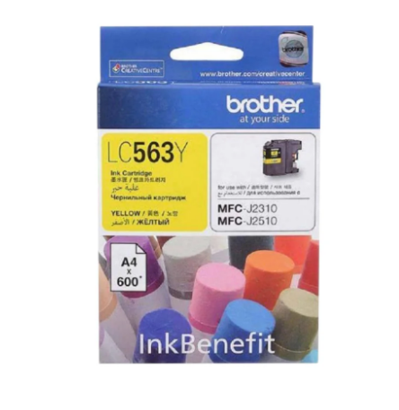 Brother LC563 Yellow Ink Cartridge - LC563Y | خرطوشة حبر أصفر براذر LC563Y | UAE Wide Delivery | توصيل في جميع أنحاء الإمارات