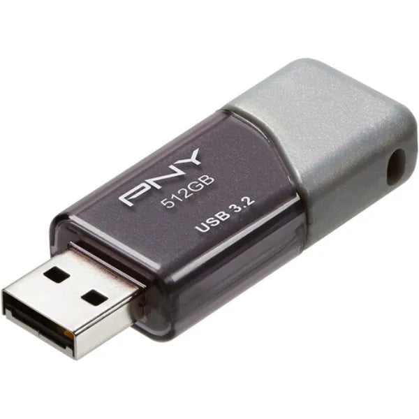 PNY Turbo Attache 3 USB 3.2 Gen 1 Flash Drive 512GB - 100MB/s High-Speed Storage UAE