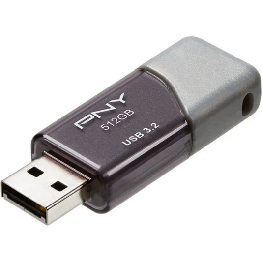 PNY Turbo Attache 3 USB 3.2 Gen 1 Flash Drive 512GB - 100MB/s High-Speed Storage UAE